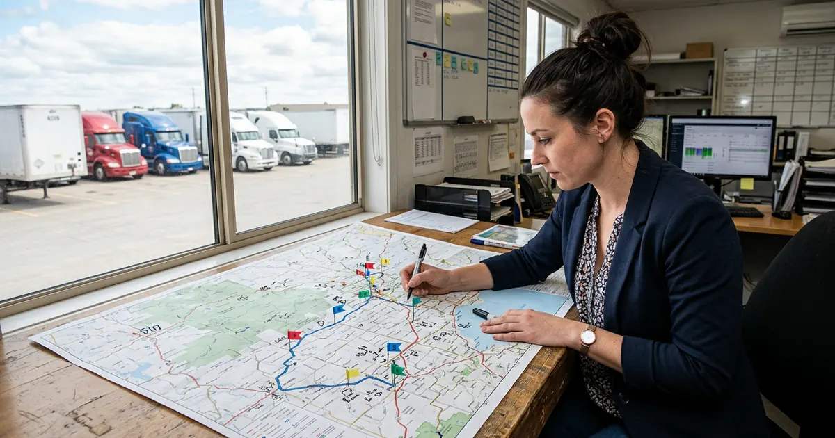 Planiranje redovnih transportnih ruta na karti